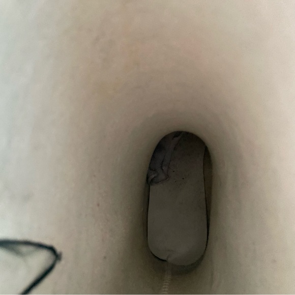 Navy Blue and White Striped Rain Boots - Picture 8 of 8